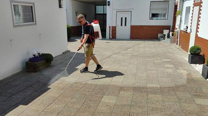 Impregnierung einer Hauseinfahrt